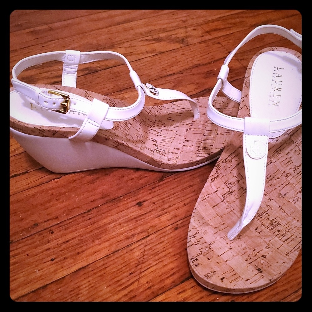 SHOES! SHOES! SHOES! Ralph Lauren thong wedges